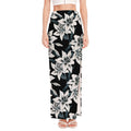 Lily Floral Pattern Print High Slit Maxi Skirt