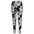 Lily Floral Pattern Print High-Waisted Pocket Leggings