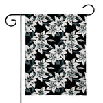 Lily Floral Pattern Print House Flag