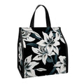 Lily Floral Pattern Print Insulated Lunch Tote