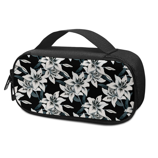 Lily Floral Pattern Print Insulin Cooler Travel Case