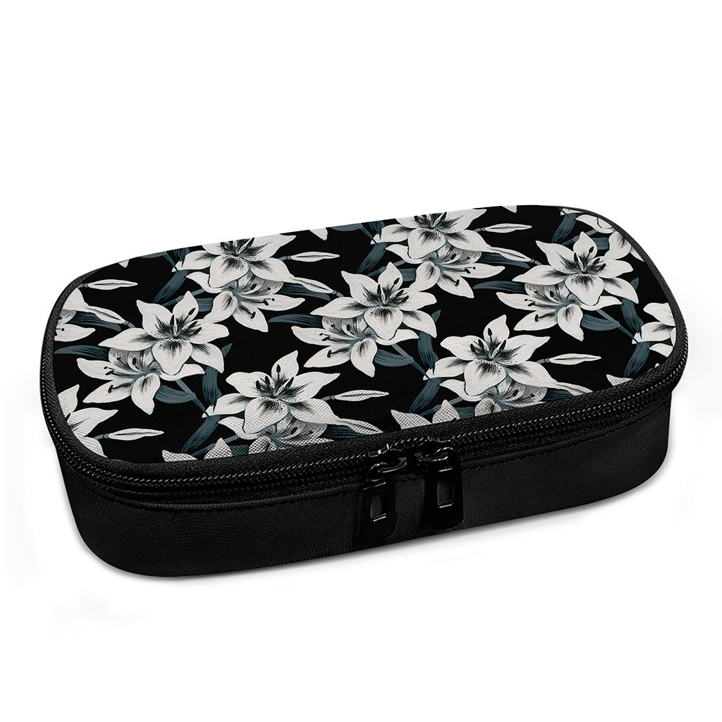 Lily Floral Pattern Print Insulin Cooler Travel Case