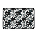 Lily Floral Pattern Print Kitchen Mat