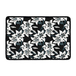 Lily Floral Pattern Print Kitchen Mat