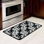 Lily Floral Pattern Print Kitchen Mat