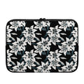 Lily Floral Pattern Print Laptop Sleeve