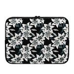 Lily Floral Pattern Print Laptop Sleeve