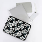 Lily Floral Pattern Print Laptop Sleeve