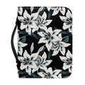 Lily Floral Pattern Print Leather Bible Cover