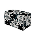 Lily Floral Pattern Print Leather Tissue Box Cover