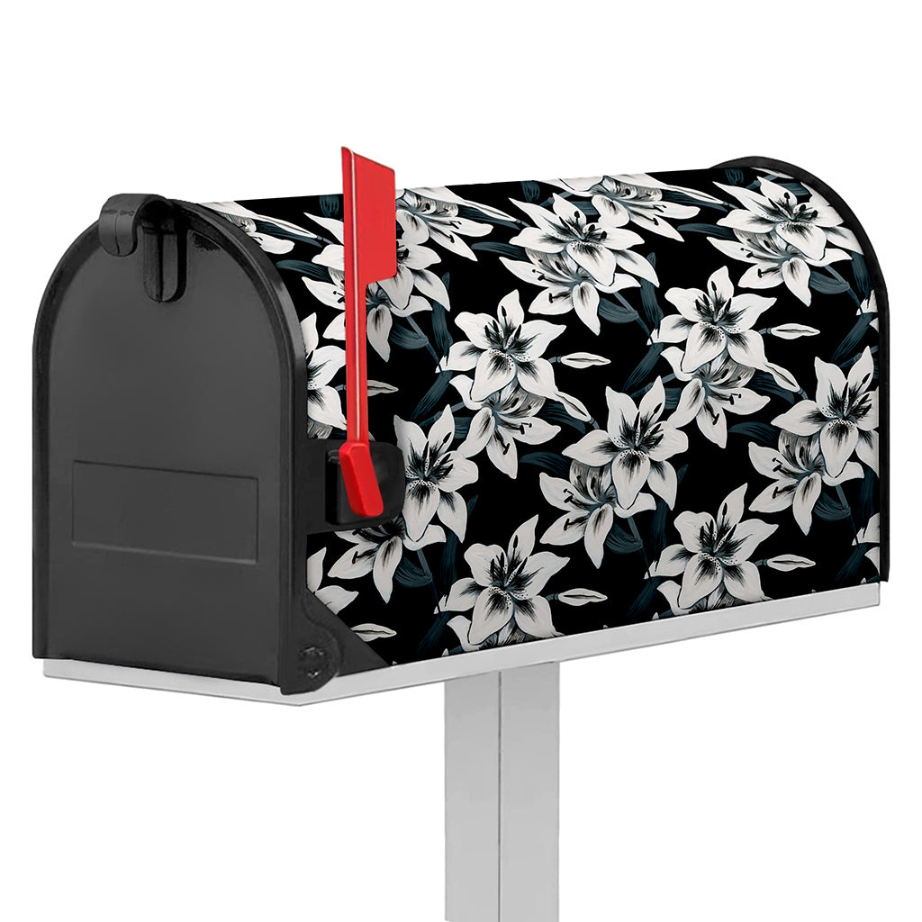 Lily Floral Pattern Print Mailbox Cover