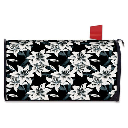 Lily Floral Pattern Print Mailbox Cover
