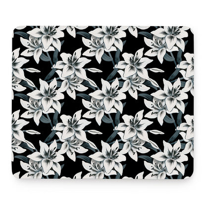 Lily Floral Pattern Print Mouse Pad