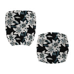 Lily Floral Pattern Print Office Chair Cover