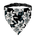 Lily Floral Pattern Print Over The Collar Dog Bandana