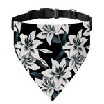 Lily Floral Pattern Print Over The Collar Dog Bandana