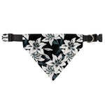 Lily Floral Pattern Print Over The Collar Dog Bandana