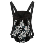 Lily Floral Pattern Print Pet Carrier Backpack