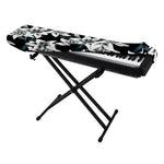 Lily Floral Pattern Print Piano Keyboard Cover