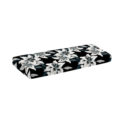 Lily Floral Pattern Print Piano Keyboard Cover