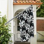 Lily Floral Pattern Print Polyester Flag