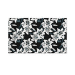 Lily Floral Pattern Print Polyester Flag