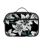 Lily Floral Pattern Print Portable Lunch Bag