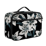 Lily Floral Pattern Print Portable Lunch Bag