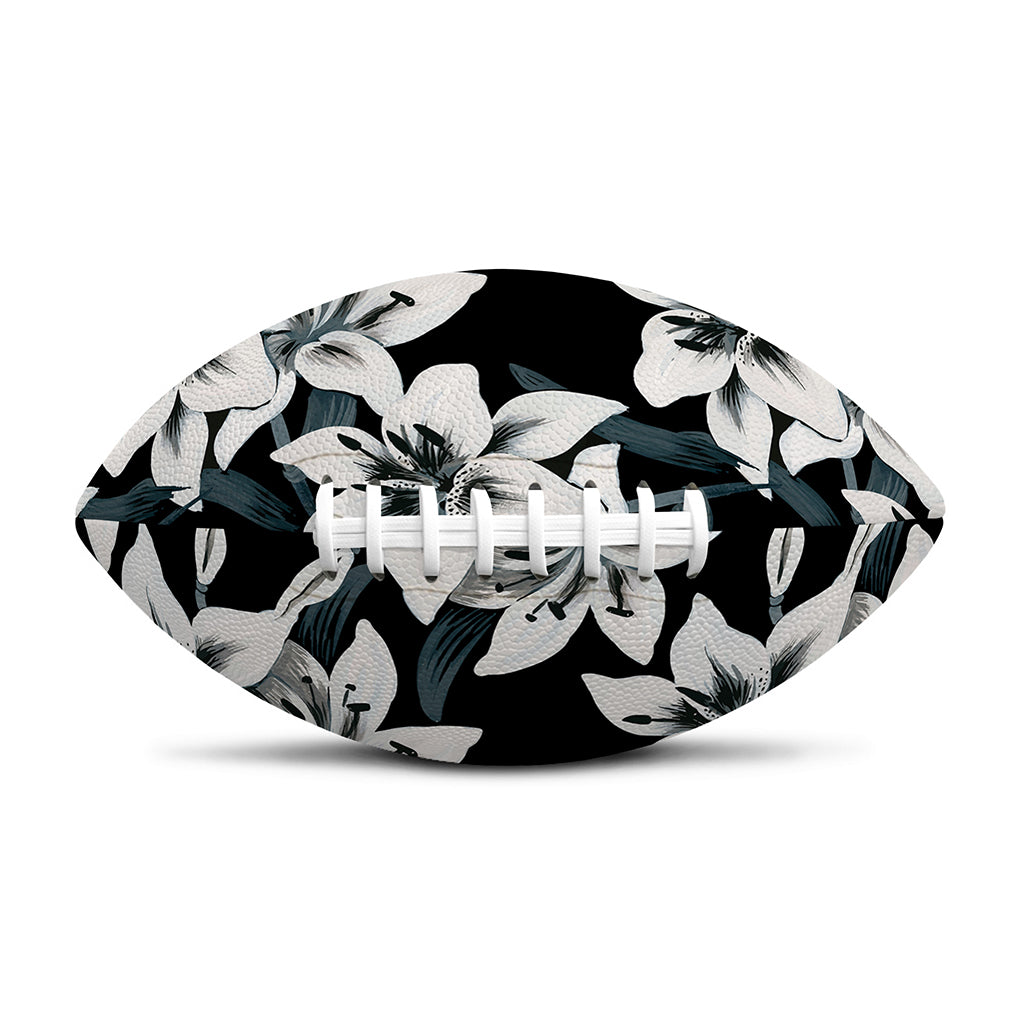Lily Floral Pattern Print Rugby Ball