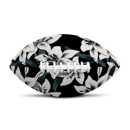 Lily Floral Pattern Print Rugby Ball