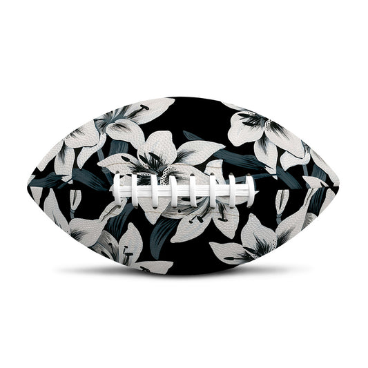 Lily Floral Pattern Print Rugby Ball