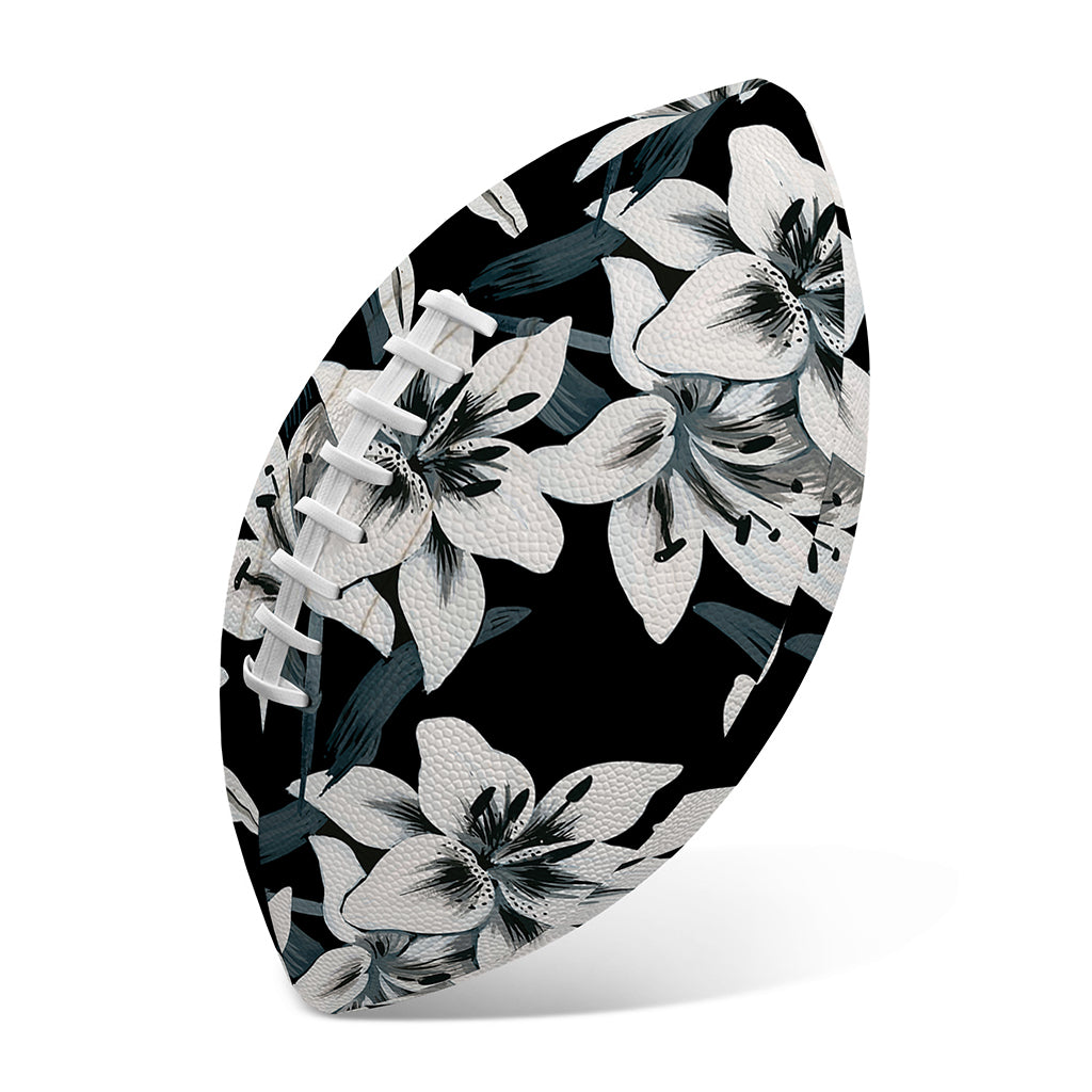 Lily Floral Pattern Print Rugby Ball