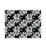 Lily Floral Pattern Print Sherpa Blanket