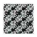Lily Floral Pattern Print Silk Bandana