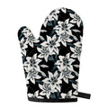 Lily Floral Pattern Print Single Oven Mitt