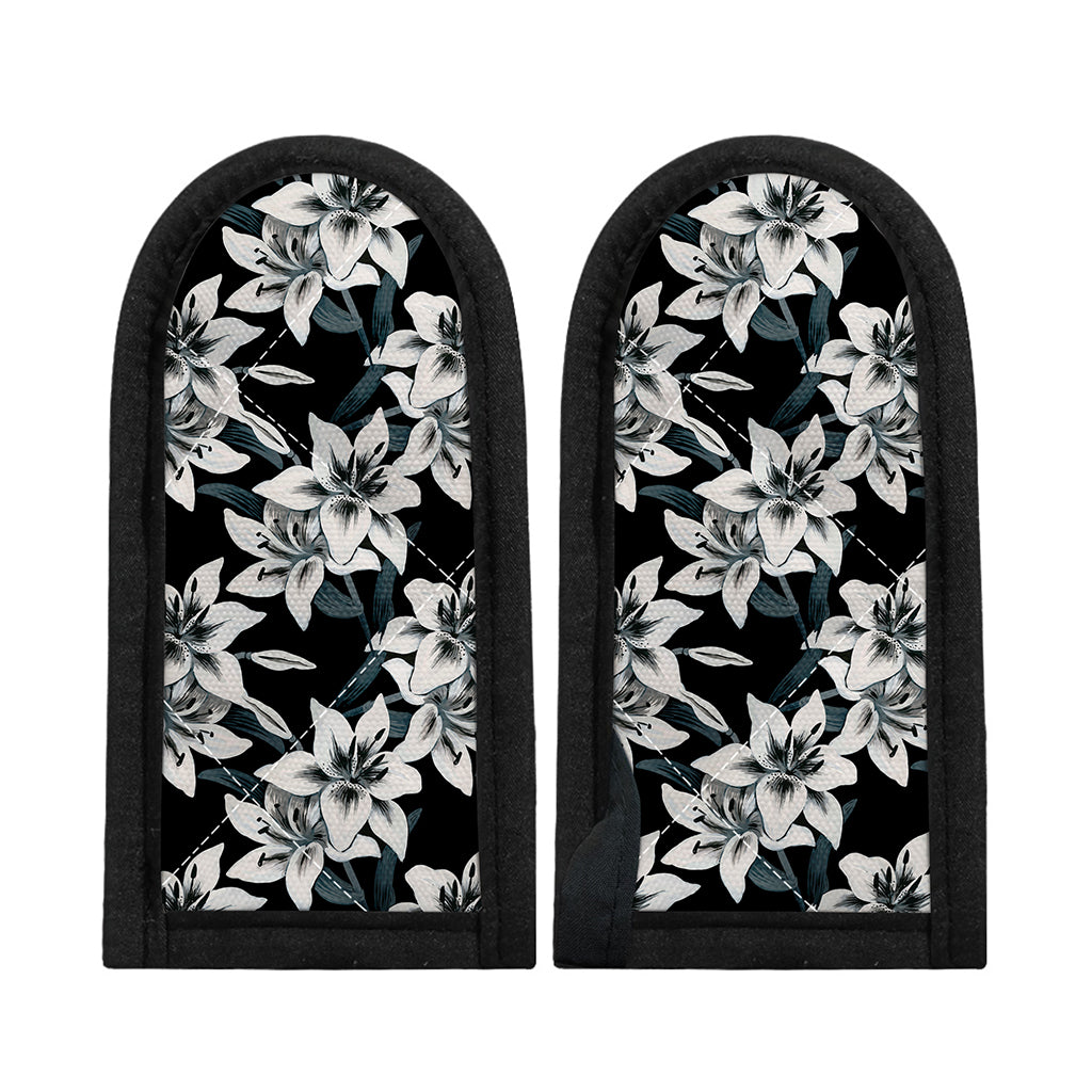 Lily Floral Pattern Print Skillet Handle Cover