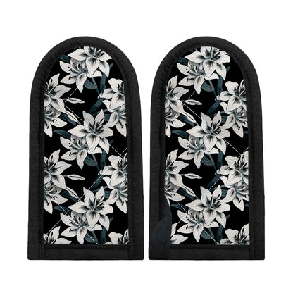 Lily Floral Pattern Print Skillet Handle Cover