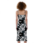 Lily Floral Pattern Print Slim Fit Midi Cami Dress