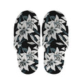 Lily Floral Pattern Print Slippers