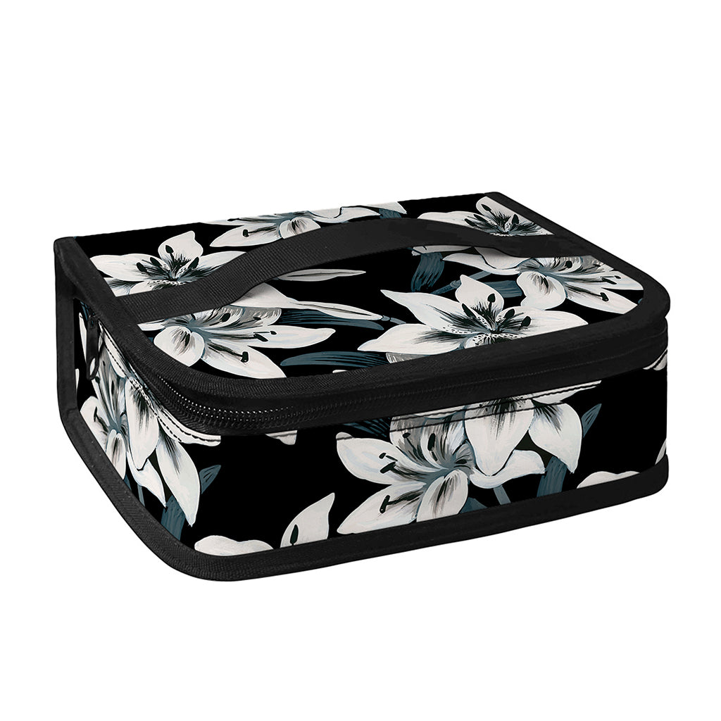 Lily Floral Pattern Print Small Lunch Bag