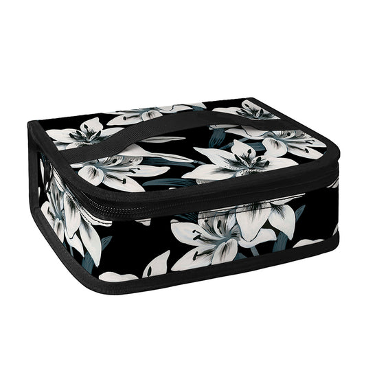 Lily Floral Pattern Print Small Lunch Bag