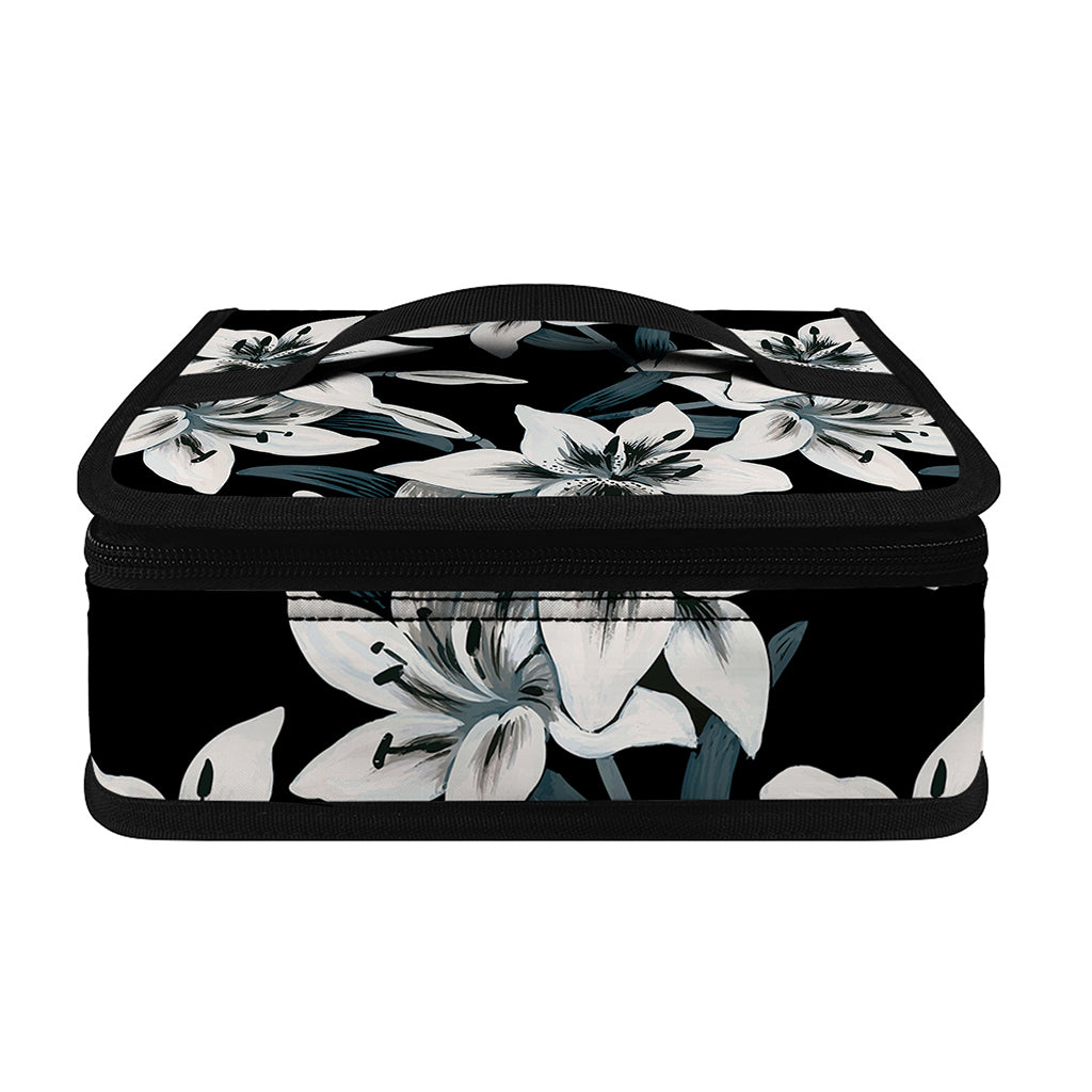 Lily Floral Pattern Print Small Lunch Bag