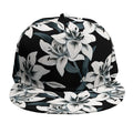 Lily Floral Pattern Print Snapback Cap