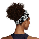 Lily Floral Pattern Print Sports Headband