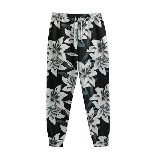 Lily Floral Pattern Print Sweatpants
