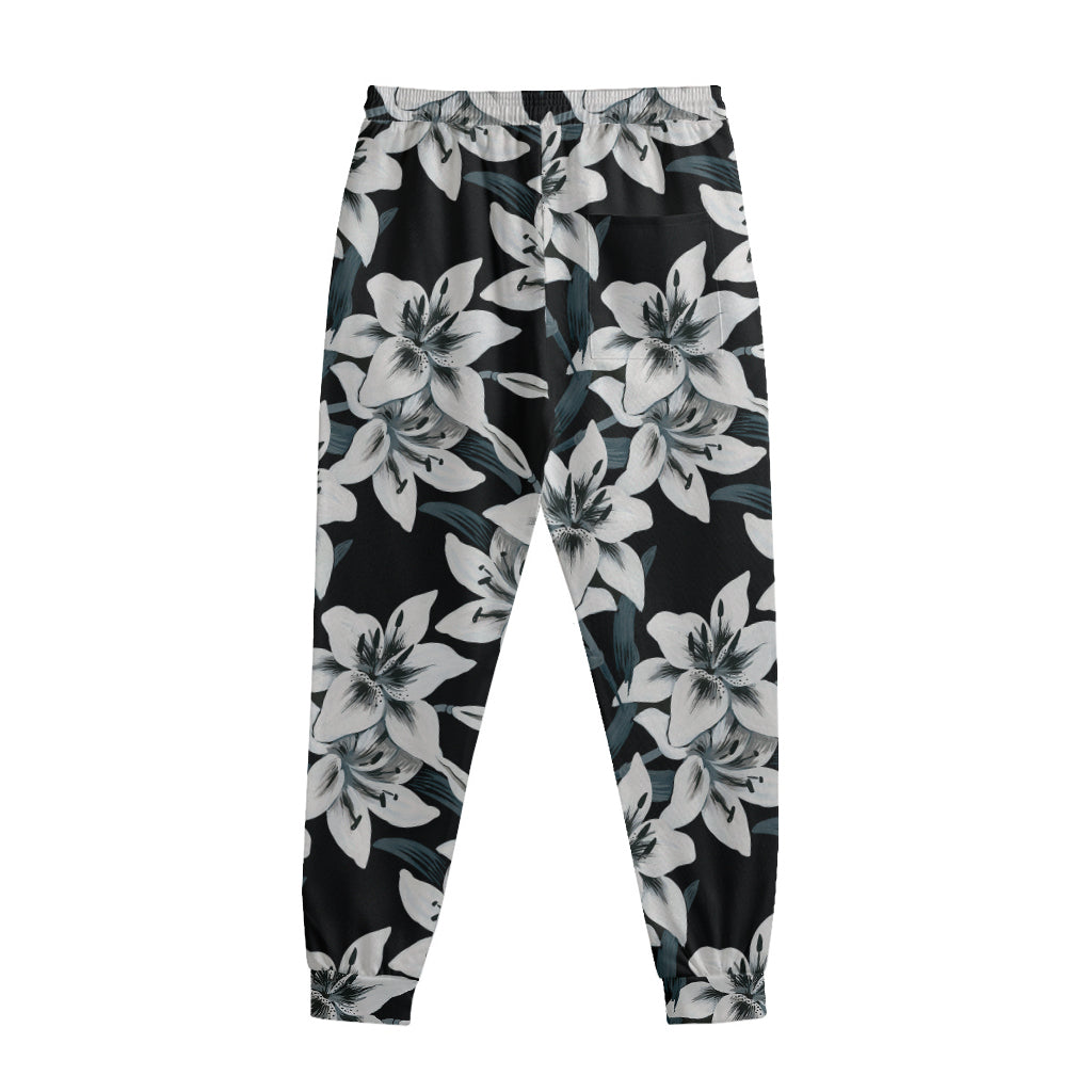 Lily Floral Pattern Print Sweatpants