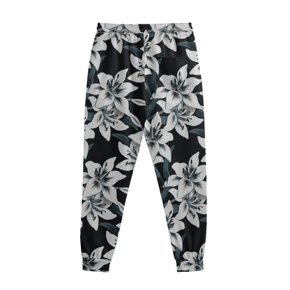 Lily Floral Pattern Print Sweatpants