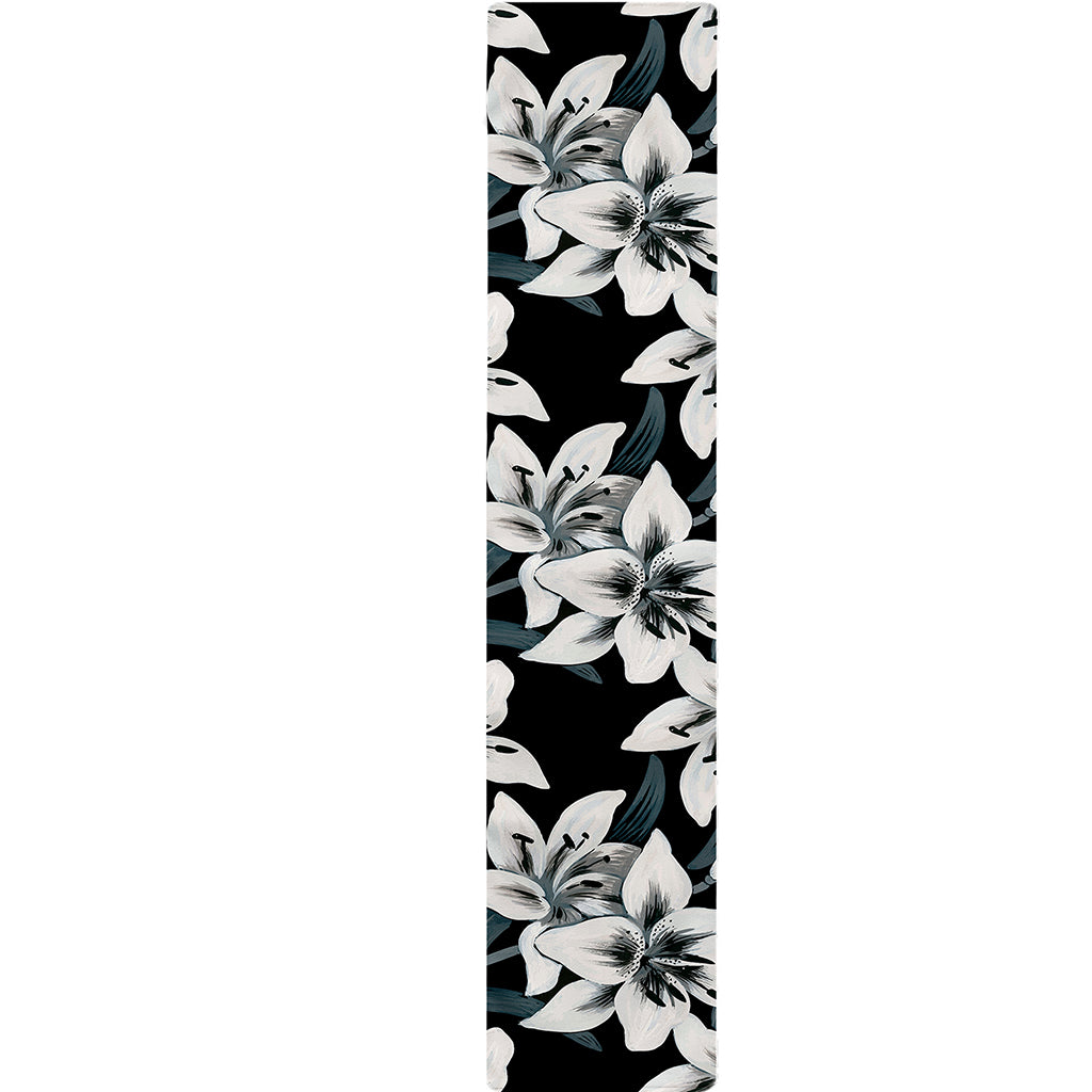 Lily Floral Pattern Print Table Runner