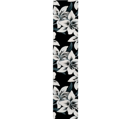 Lily Floral Pattern Print Table Runner