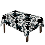 Lily Floral Pattern Print Tablecloth